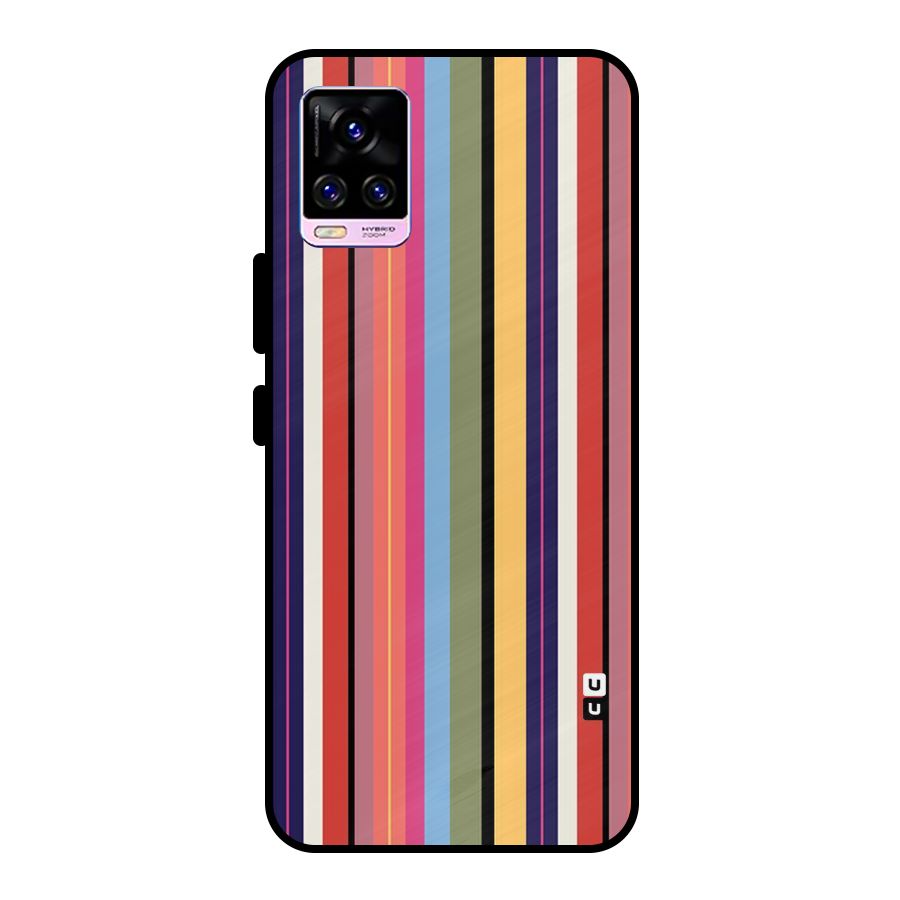 Wrapping Stripes Metal Back Case for Vivo V20 Pro