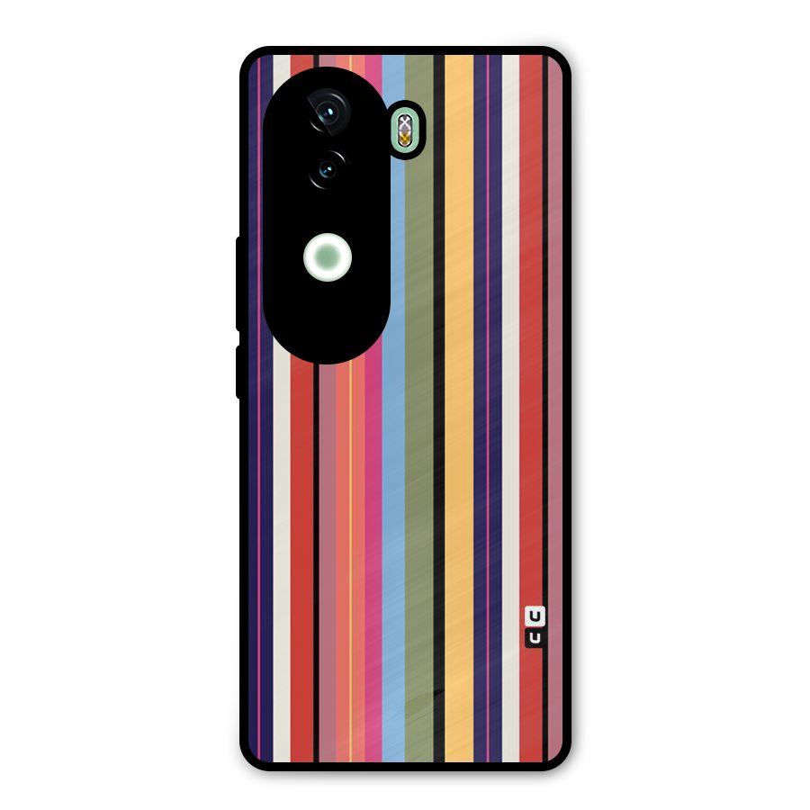 Wrapping Stripes Metal Back Case for Vivo V40e