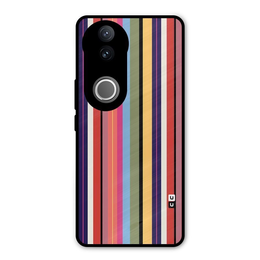 Wrapping Stripes Metal Back Case for Vivo V50e