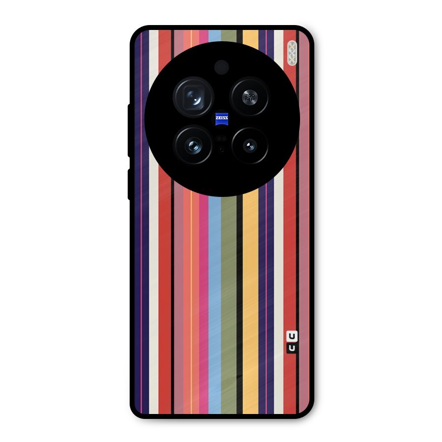 Wrapping Stripes Metal Back Case for Vivo X200 Pro