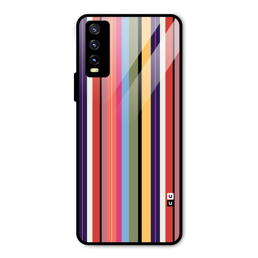 Wrapping Stripes Metal Back Case for Vivo Y20