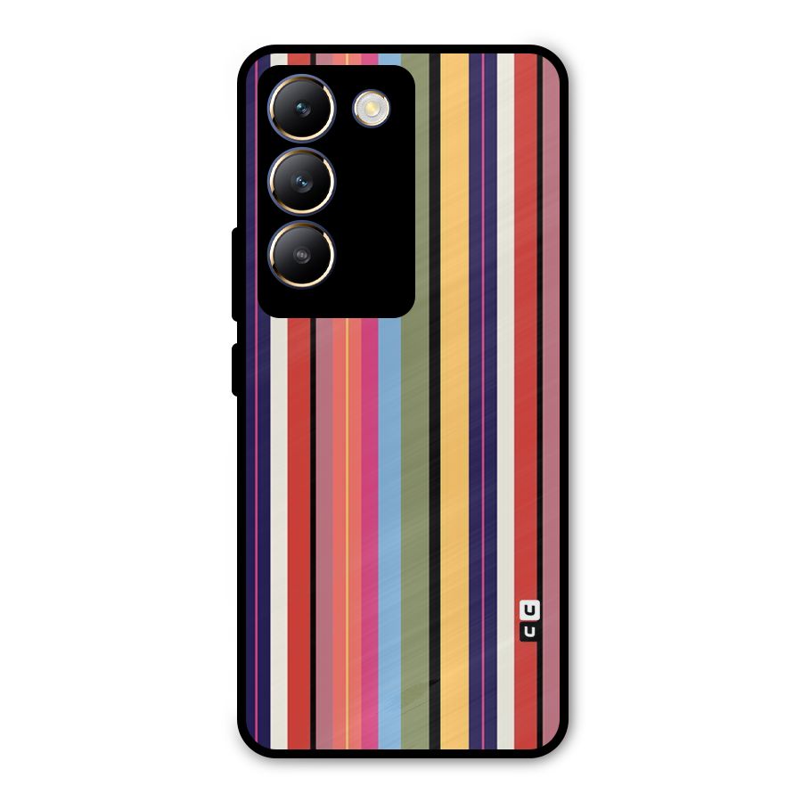 Wrapping Stripes Metal Back Case for Vivo Y200e