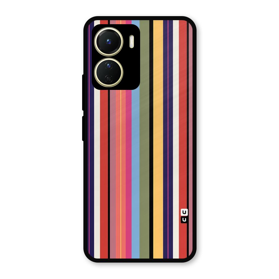 Wrapping Stripes Metal Back Case for Vivo Y56