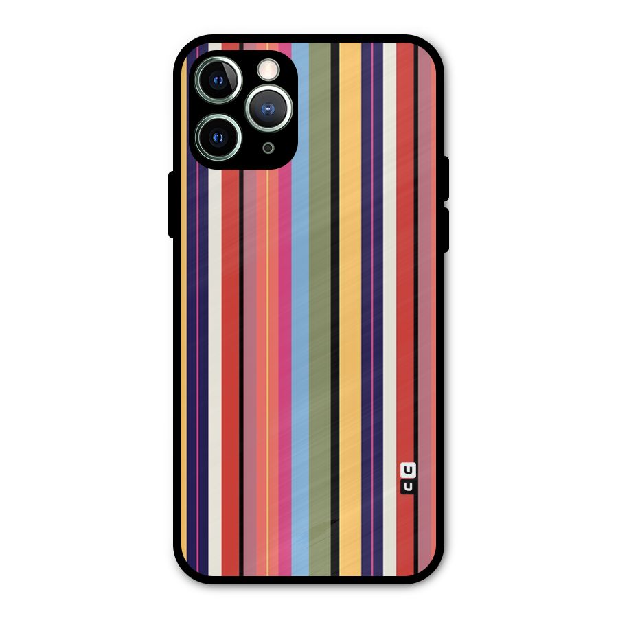 Wrapping Stripes Metal Back Case for iPhone 11 Pro Max