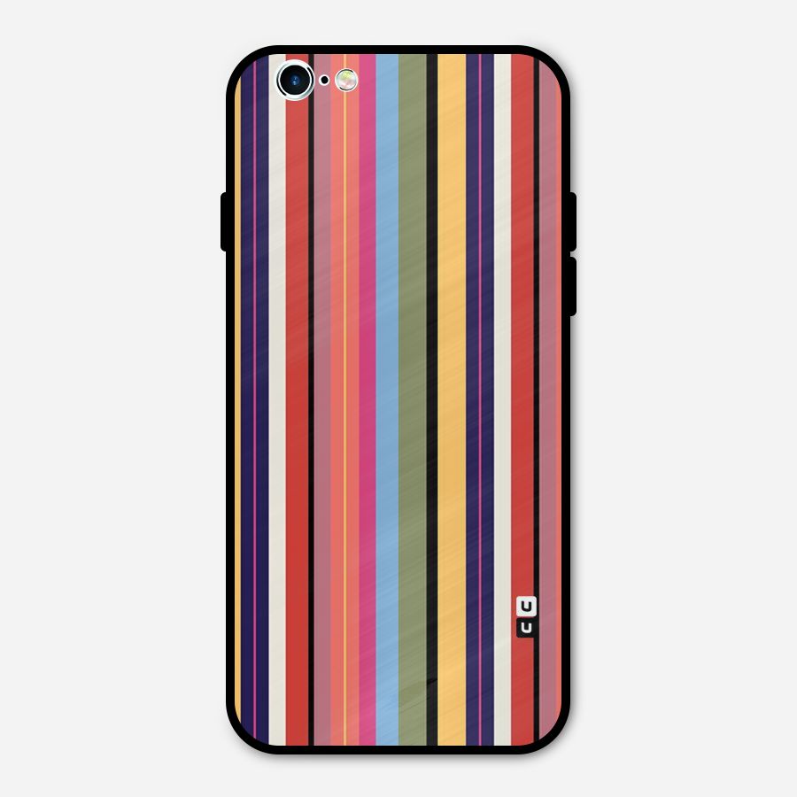 Wrapping Stripes Metal Back Case for iPhone 6 6s