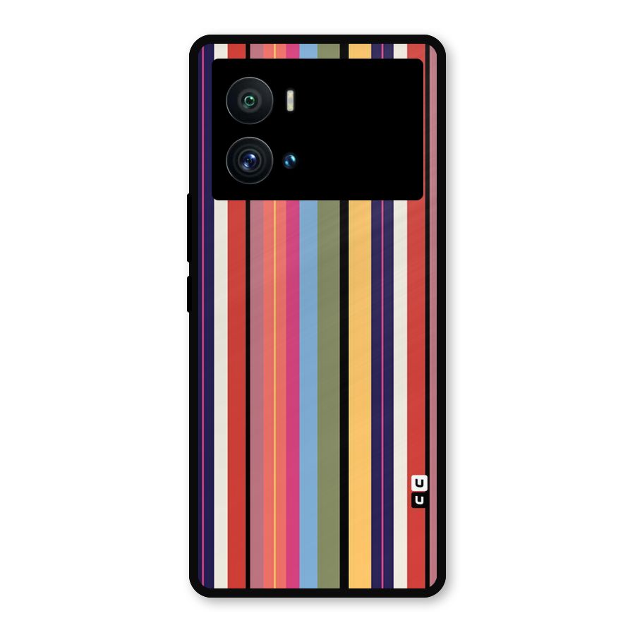 Wrapping Stripes Metal Back Case for iQOO 9 Pro