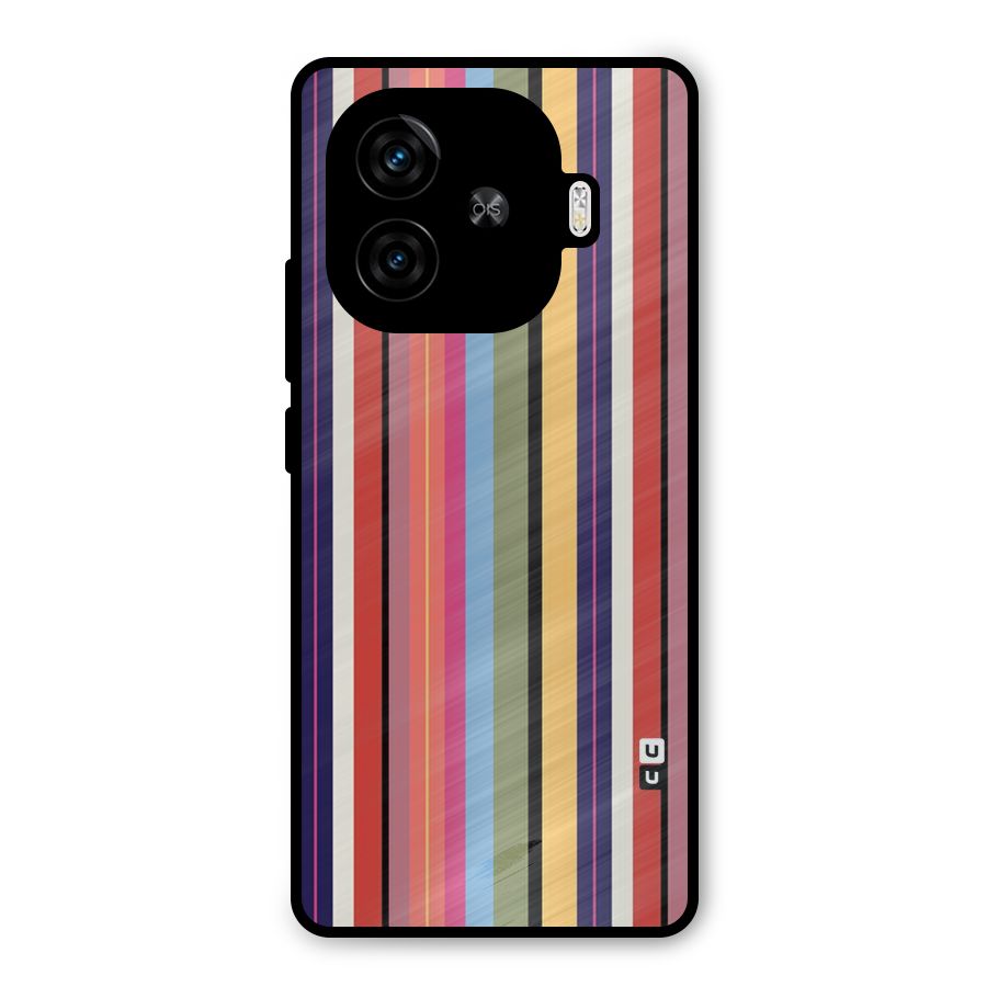 Wrapping Stripes Metal Back Case for iQOO Neo 10R