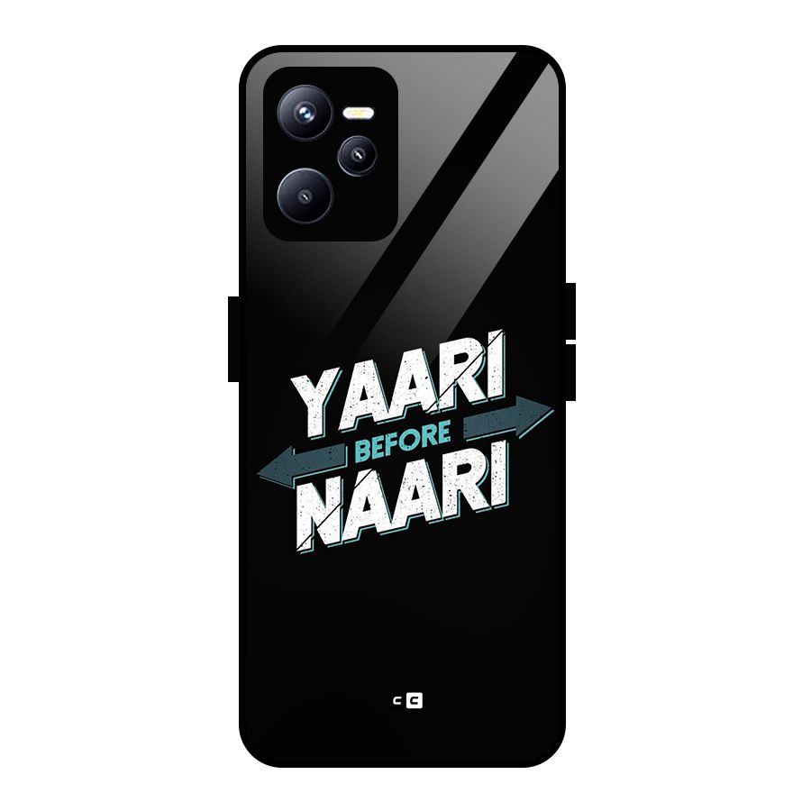 Yaari Naari Glass Back Case for Realme C35