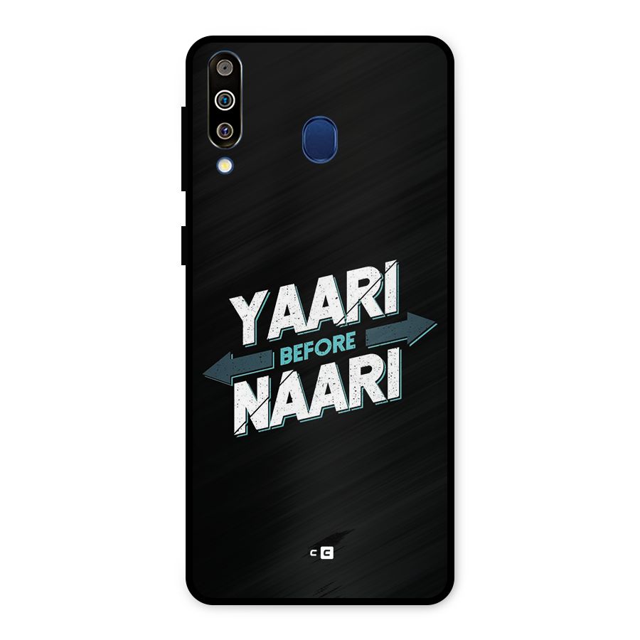 Yaari Naari Metal Back Case for Galaxy M30