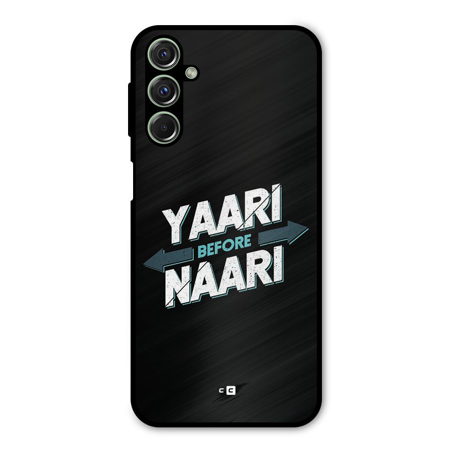 Yaari Naari Metal Back Case for Galaxy M34