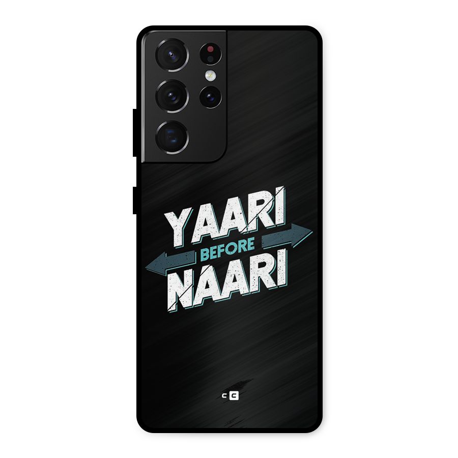 Yaari Naari Metal Back Case for Galaxy S21 Ultra 5G