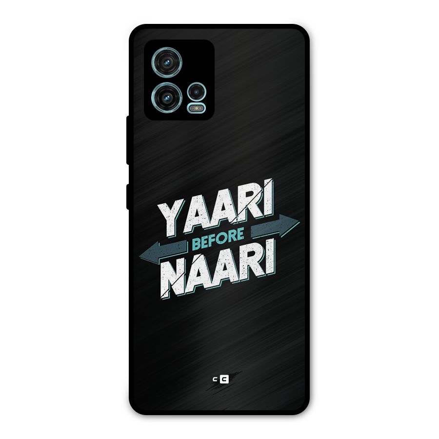 Yaari Naari Metal Back Case for Moto G72