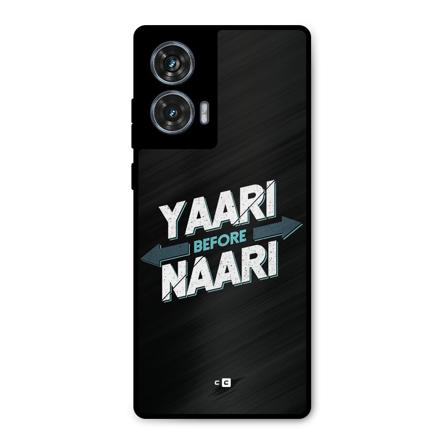 Yaari Naari Metal Back Case for Motorola Edge 50 Fusion