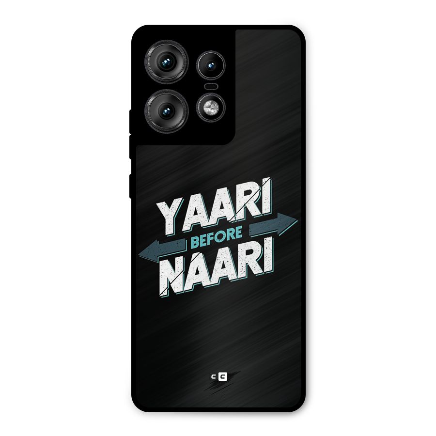 Yaari Naari Metal Back Case for Motorola Edge 50 Pro