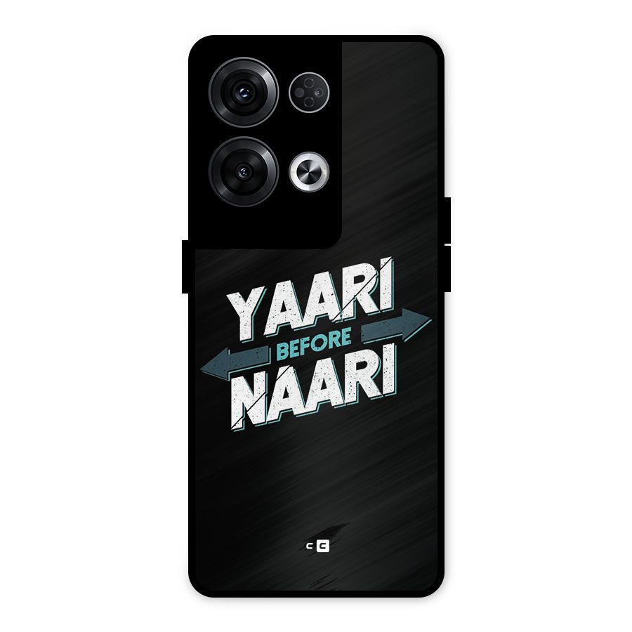 Yaari Naari Metal Back Case for Oppo Reno8 Pro 5G