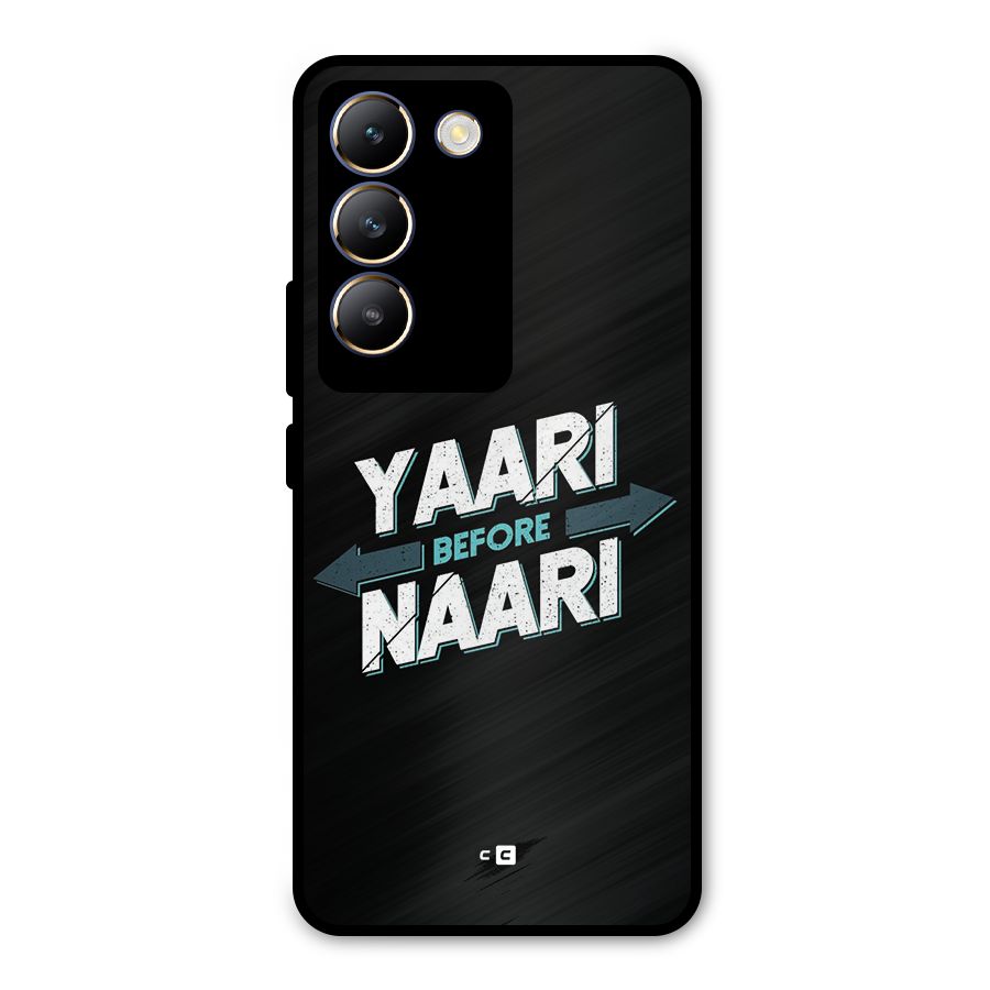 Yaari Naari Metal Back Case for Vivo T3 5G