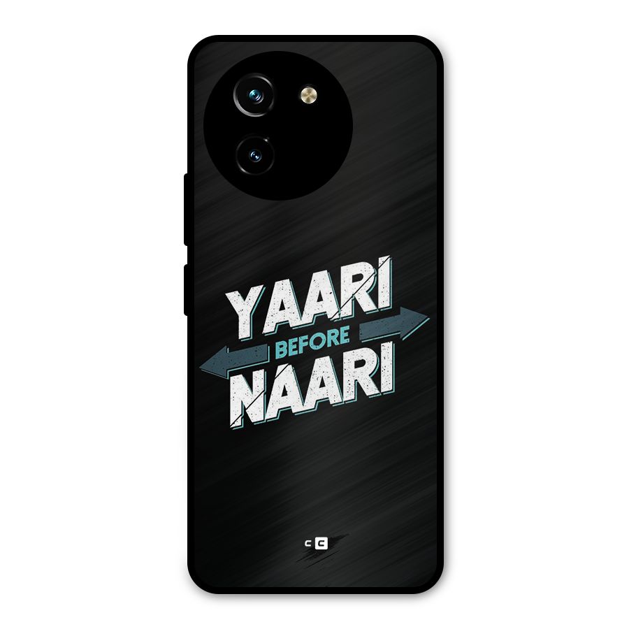 Yaari Naari Metal Back Case for Vivo T3x