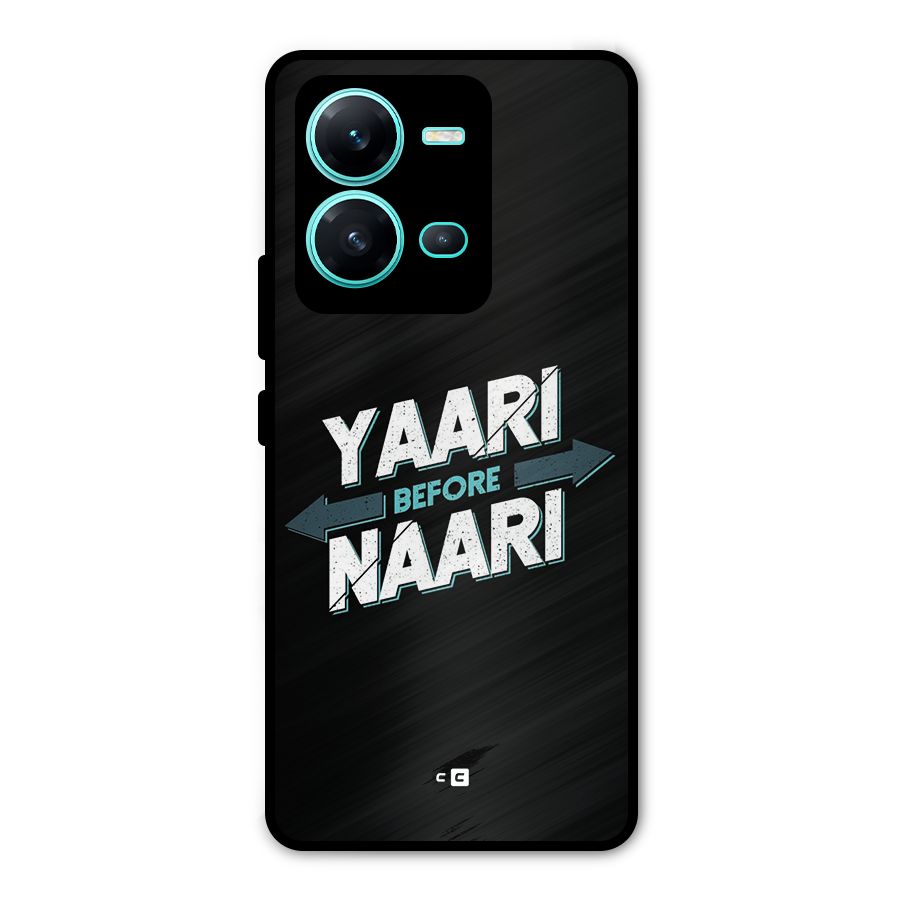 Yaari Naari Metal Back Case for Vivo V25