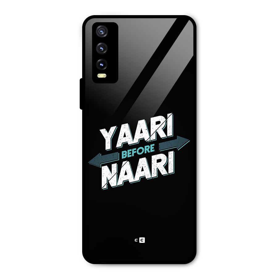 Yaari Naari Metal Back Case for Vivo Y20