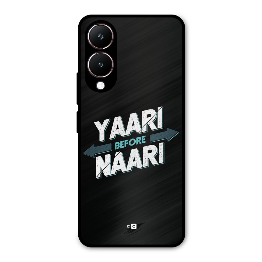 Yaari Naari Metal Back Case for Vivo Y28