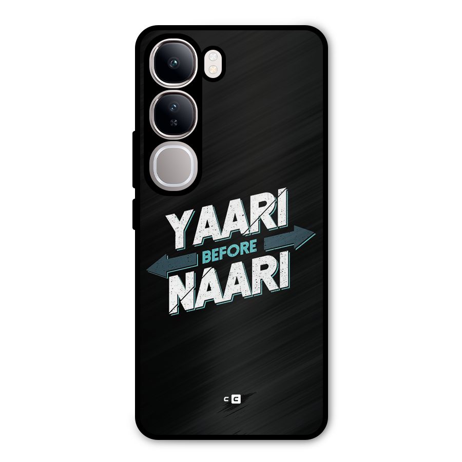 Yaari Naari Metal Back Case for Vivo Y300