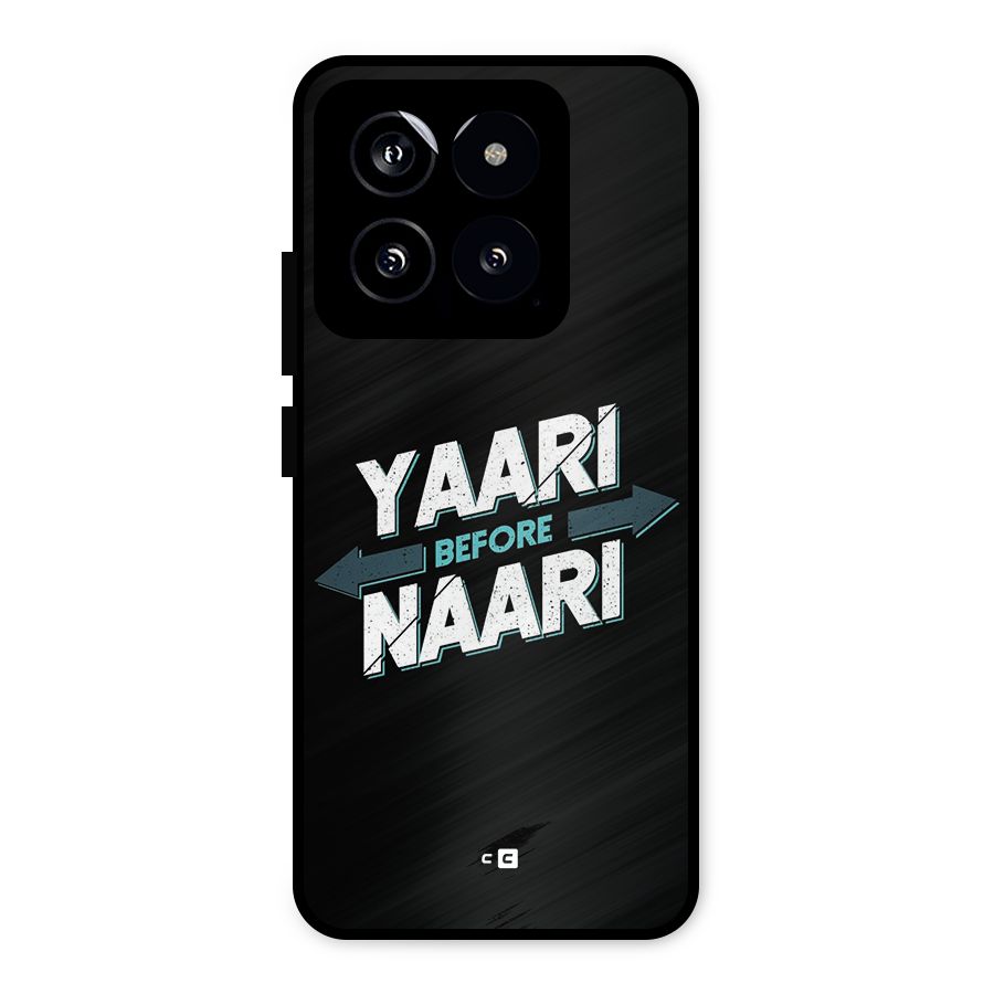 Yaari Naari Metal Back Case for Xiaomi 14