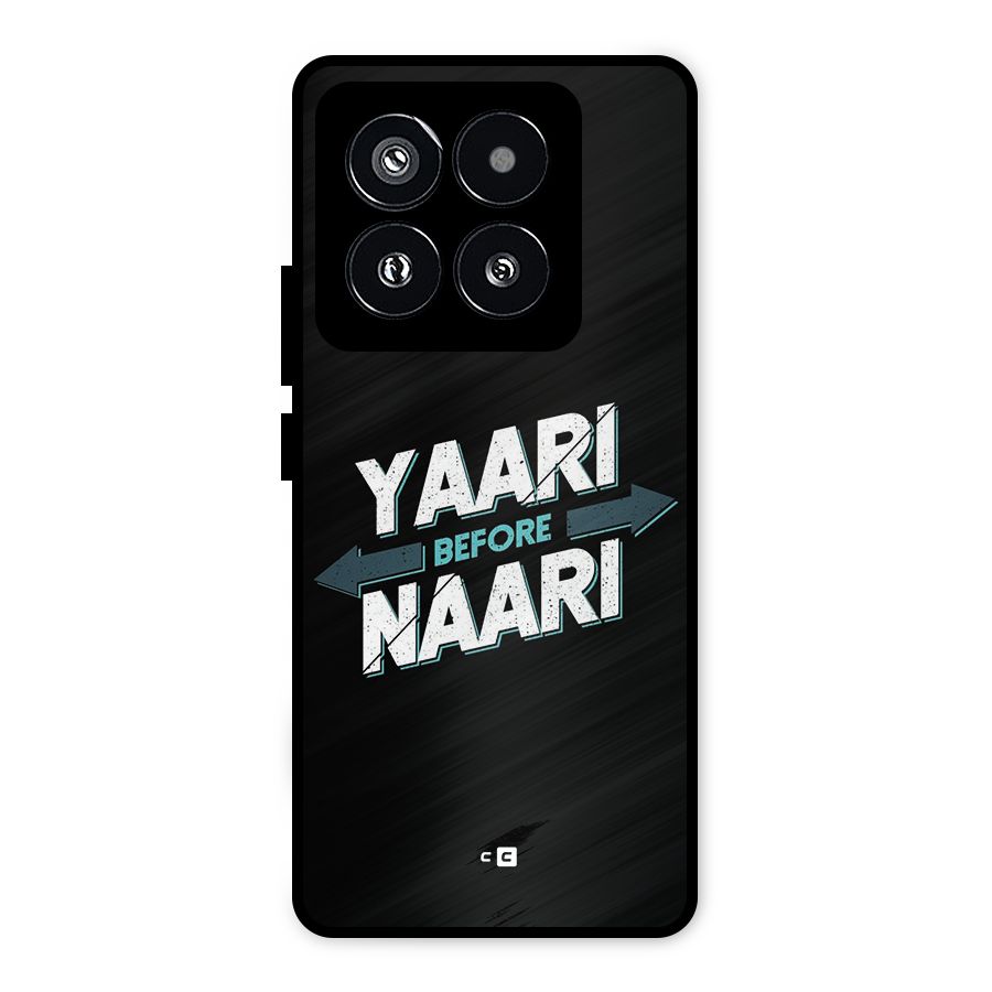 Yaari Naari Metal Back Case for Xiaomi 14 Pro