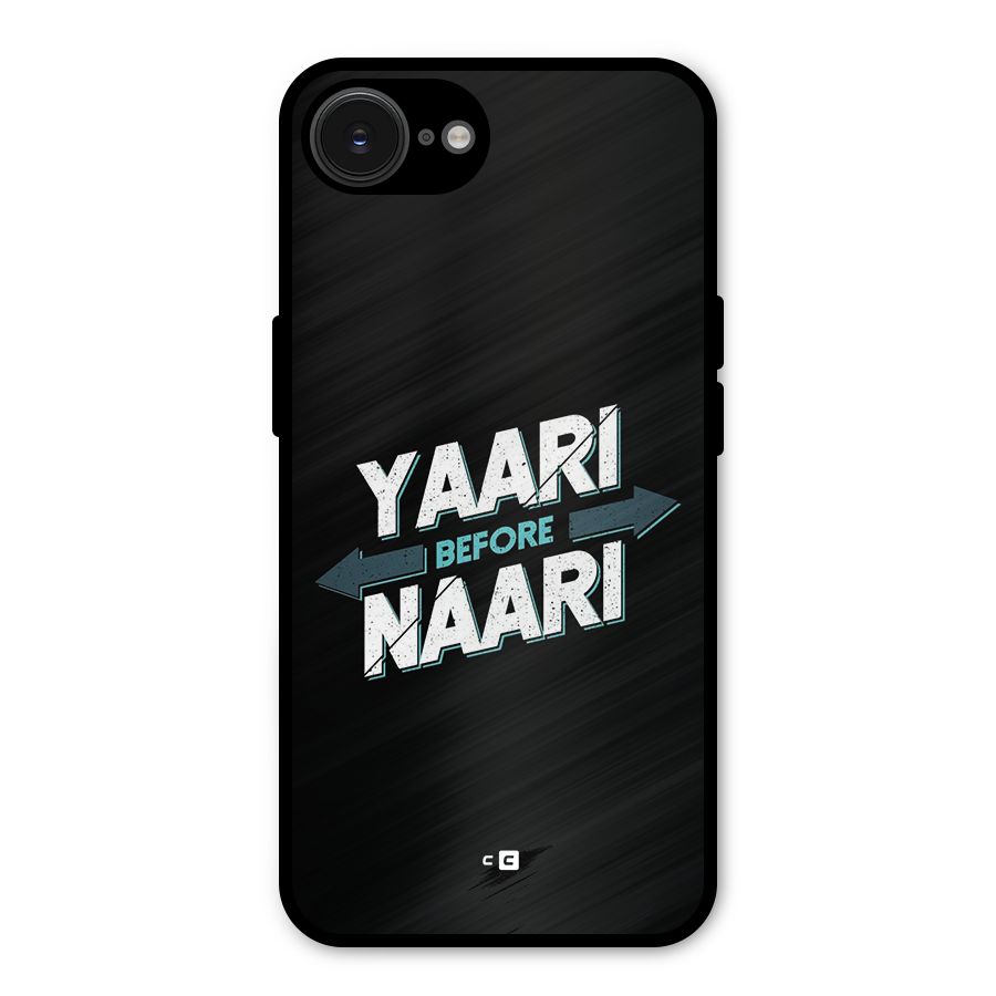 Yaari Naari Metal Back Case for iPhone 16e