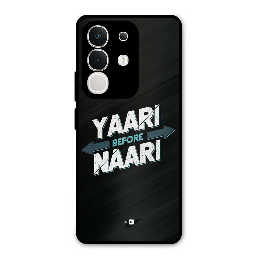 Yaari Naari Metal Back Case for iQOO Z10x