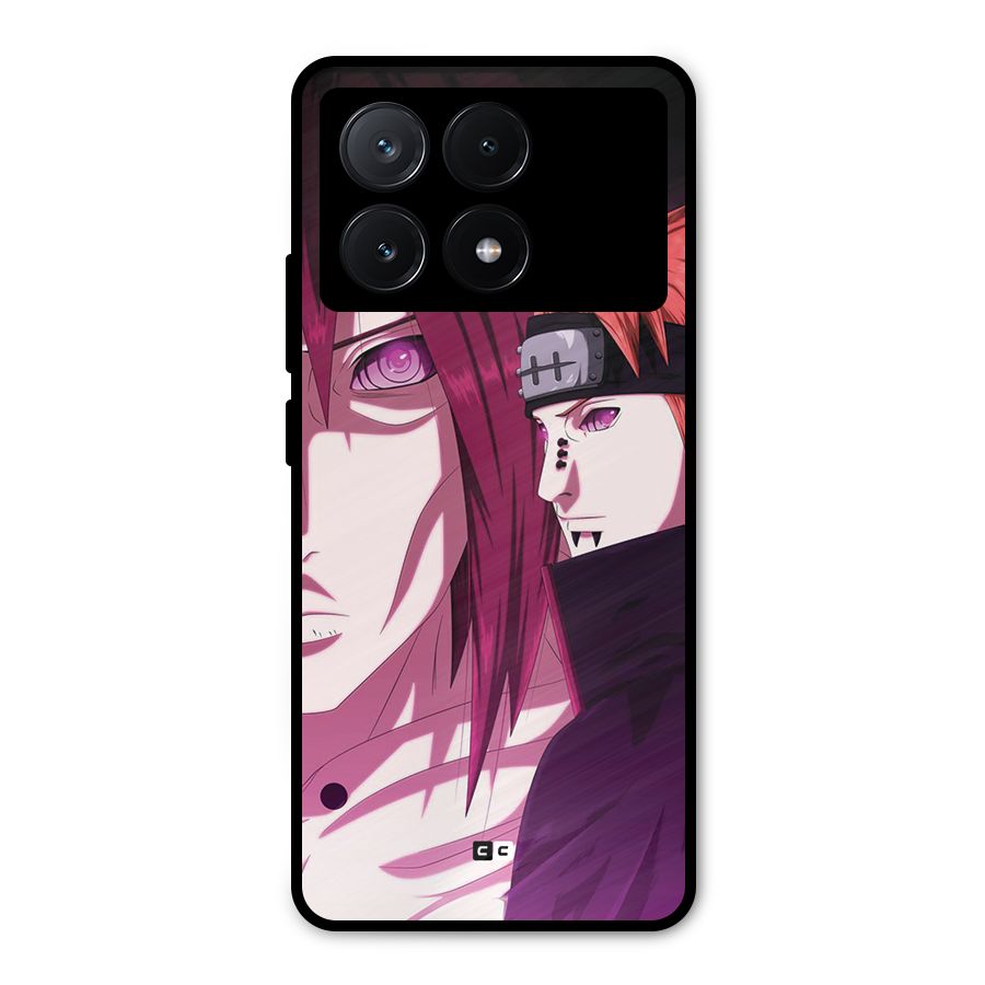 Yahiko With Nagato Metal Back Case for Poco X6 Pro