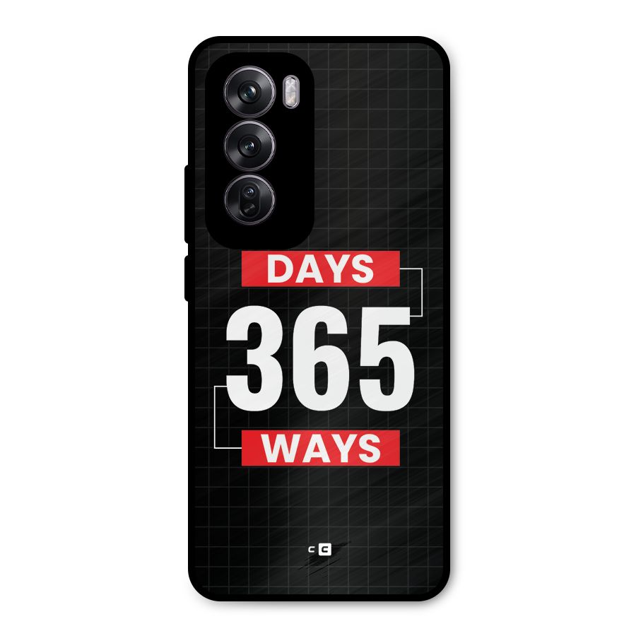 Year Ways Metal Back Case for Oppo Reno12 Pro