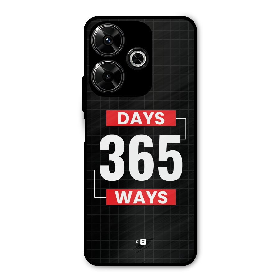 Year Ways Metal Back Case for Poco M6 Plus