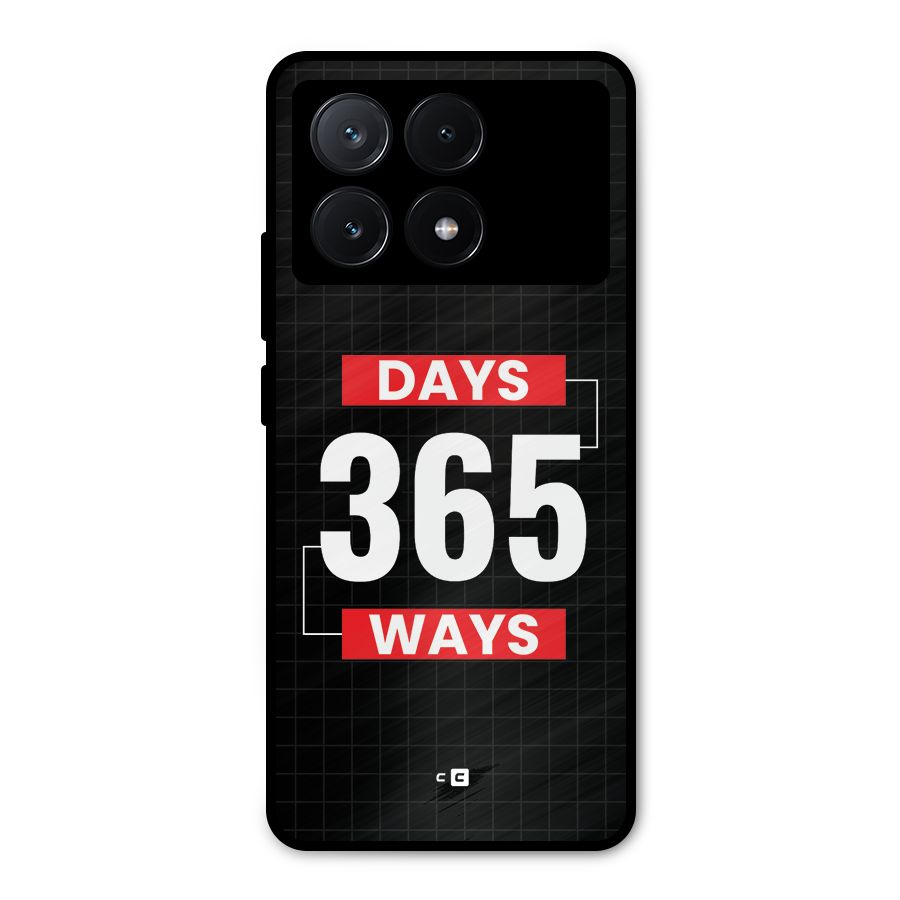 Year Ways Metal Back Case for Poco X6 Pro