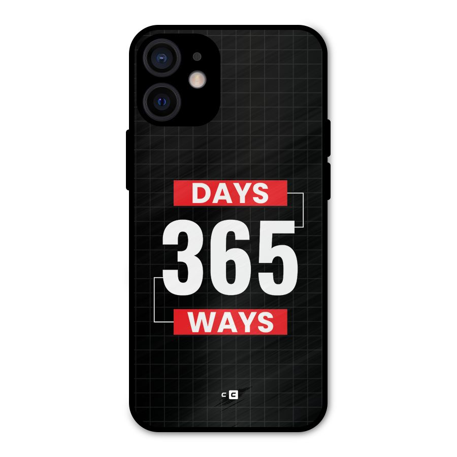 Year Ways Metal Back Case for iPhone 12 Mini