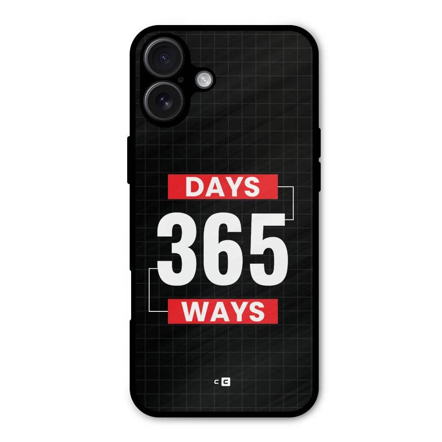 Year Ways Metal Back Case for iPhone 16 Plus