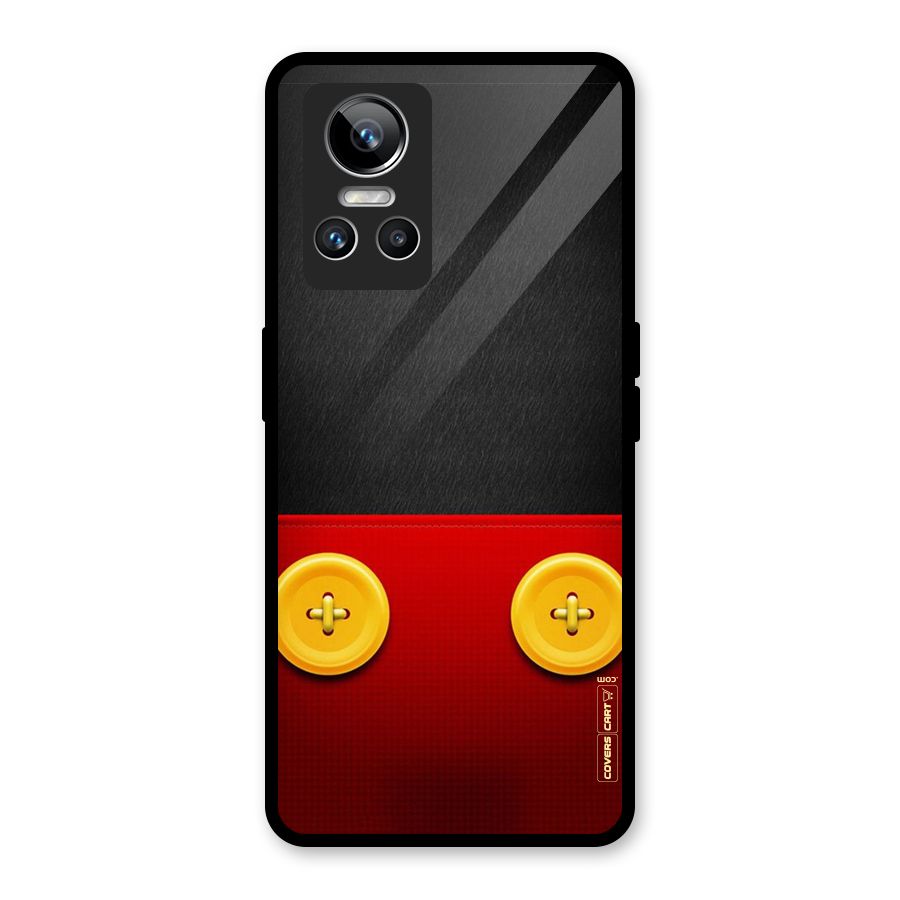 Yellow Button Glass Back Case for Realme GT Neo 3