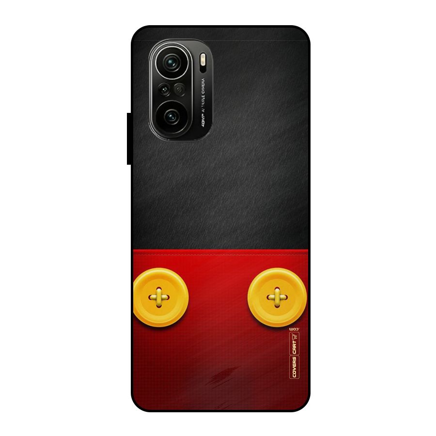 Yellow Button Metal Back Case for Mi 11X Pro