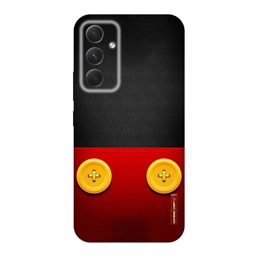 Yellow Button Original Polycarbonate Back Case for Galaxy A54