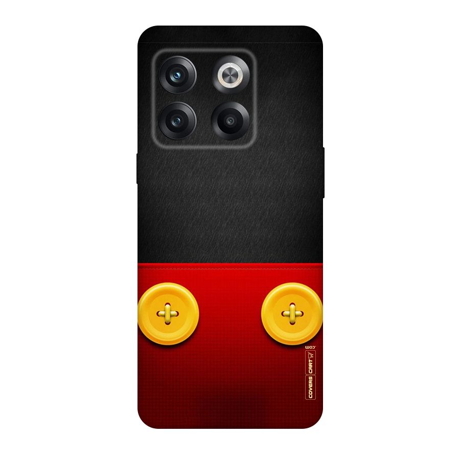 Yellow Button Original Polycarbonate Back Case for OnePlus 10T