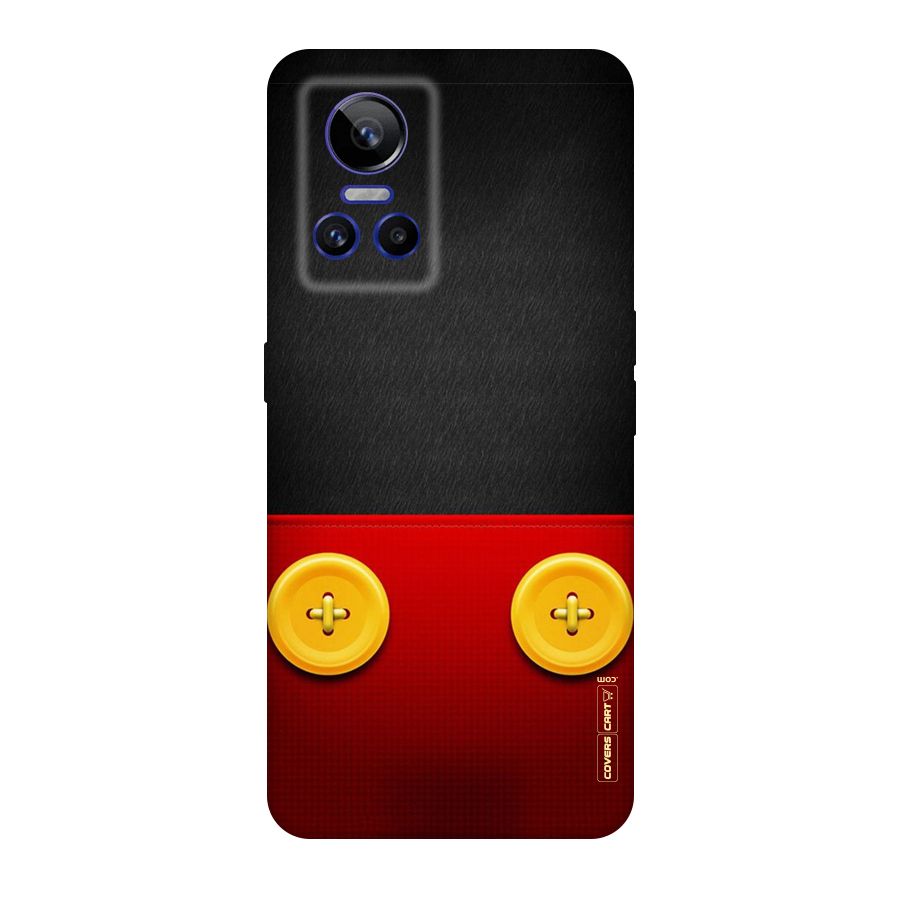 Yellow Button Original Polycarbonate Back Case for Realme GT Neo 3