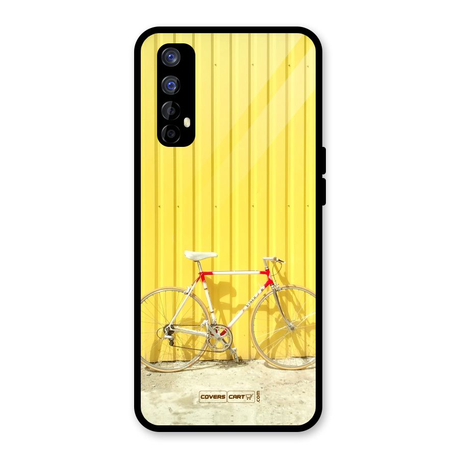 Yellow Cycle Classic Glass Back Case for Realme Narzo 20 Pro