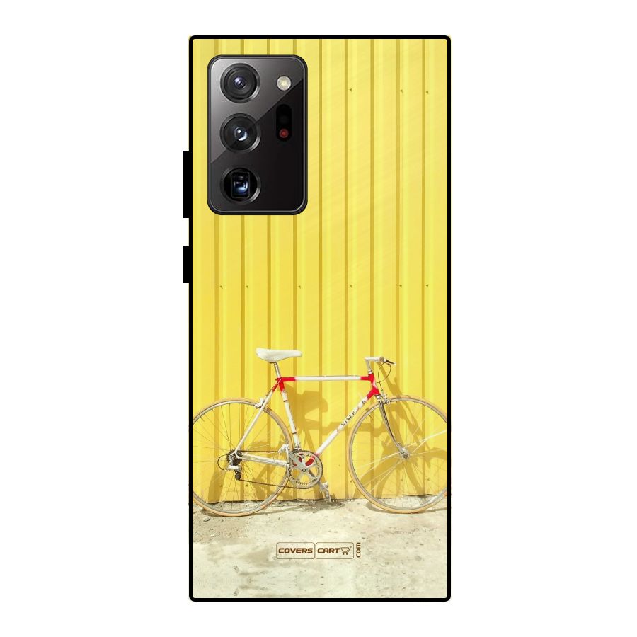 Yellow Cycle Classic Metal Back Case for Galaxy Note 20 Ultra 5G