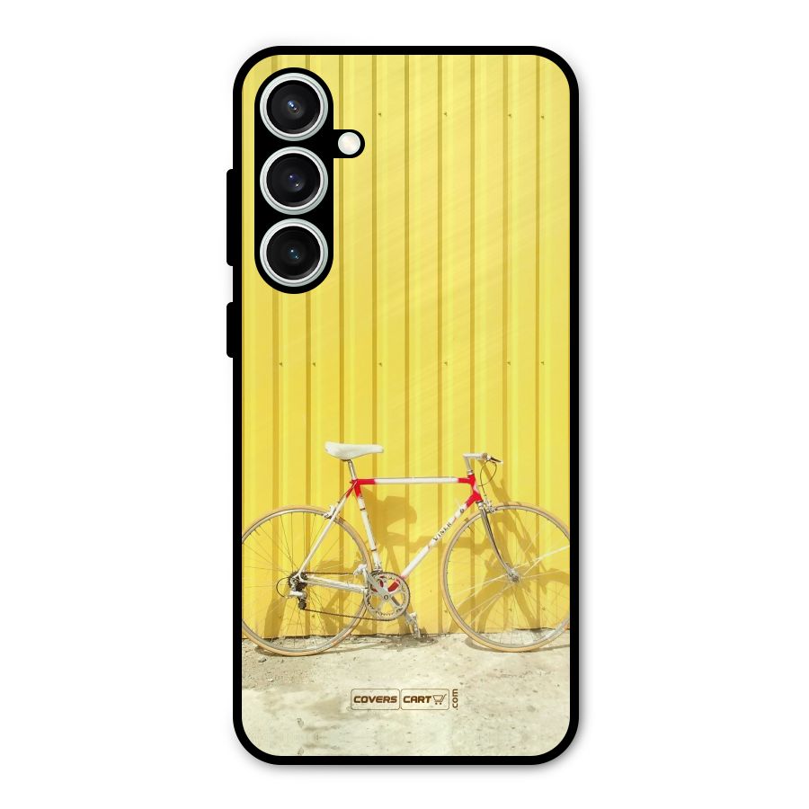 Yellow Cycle Classic Metal Back Case for Galaxy S23 FE