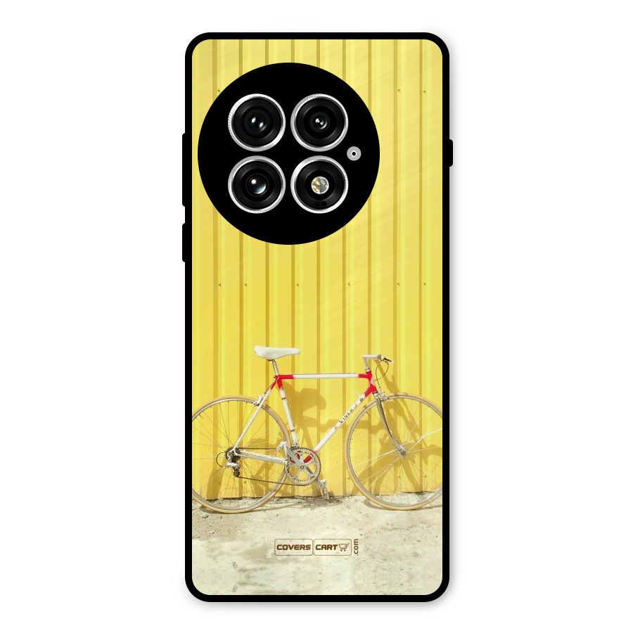 Yellow Cycle Classic Metal Back Case for OnePlus 13