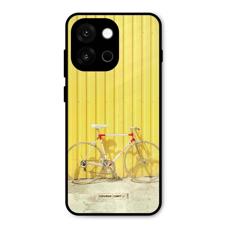 Yellow Cycle Classic Metal Back Case for OnePlus 13s