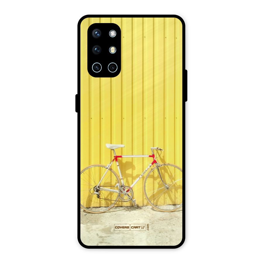 Yellow Cycle Classic Metal Back Case for OnePlus 9R