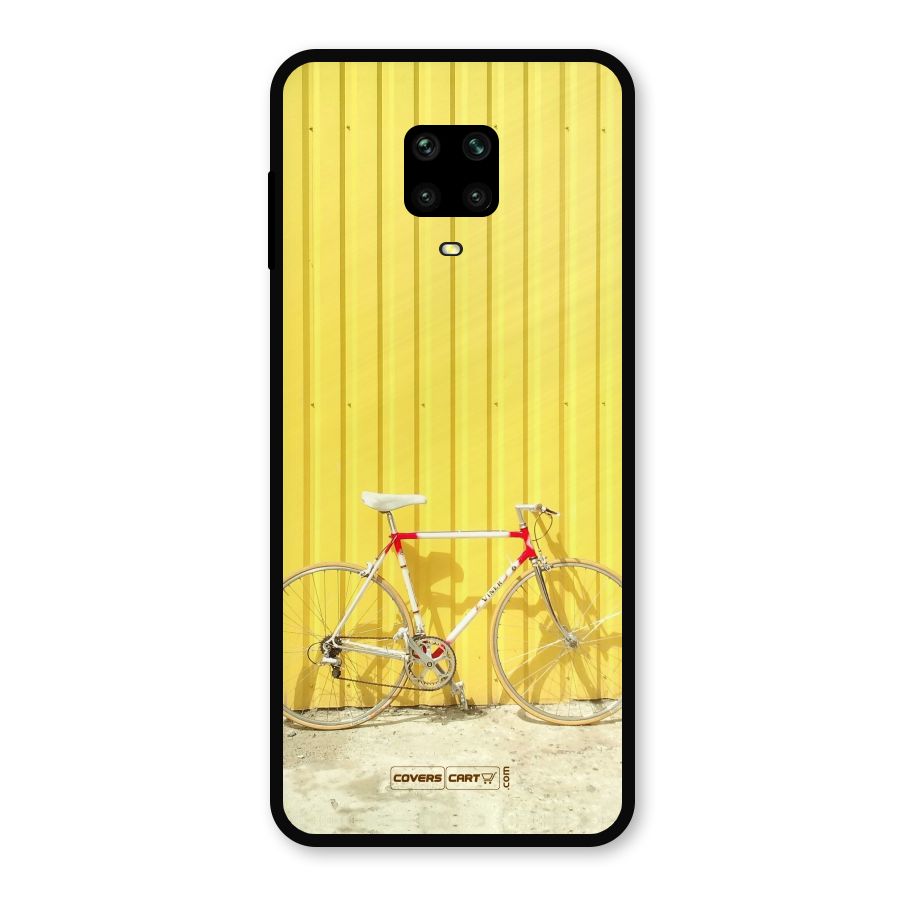 Yellow Cycle Classic Metal Back Case for Poco M2 Pro