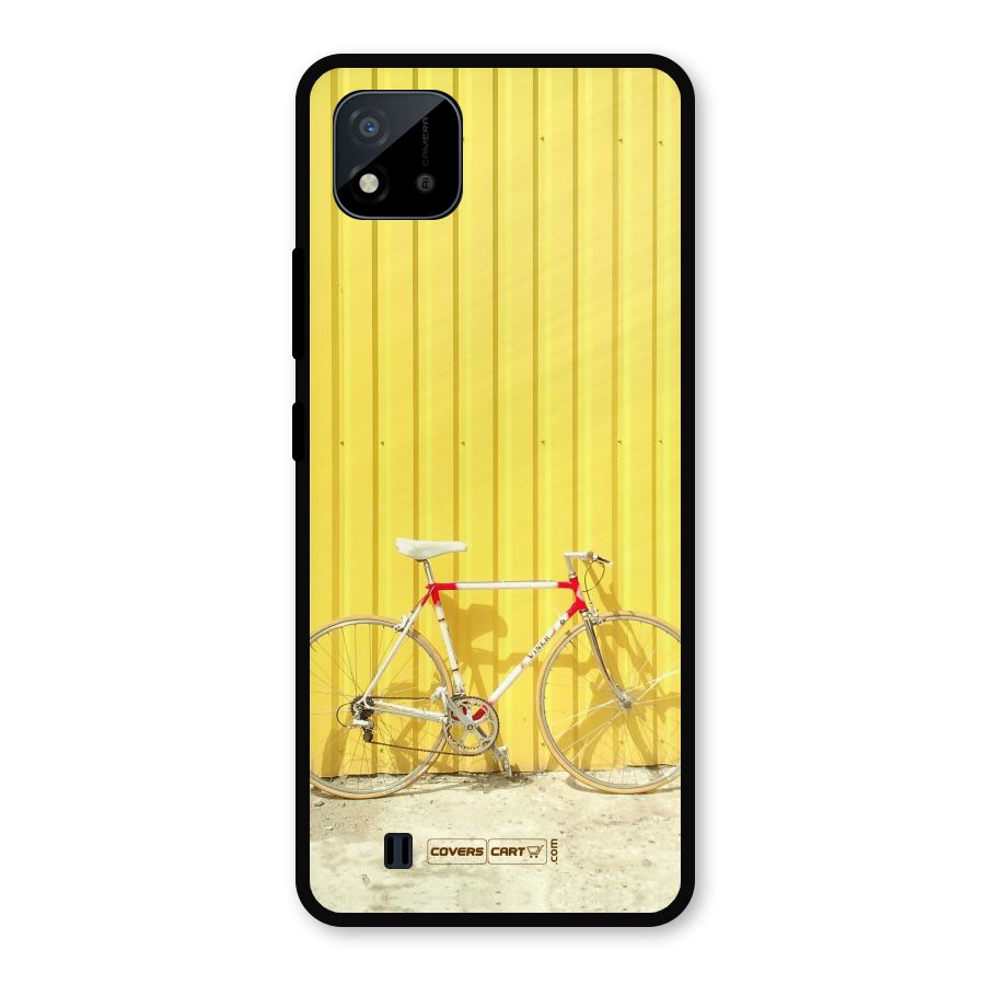 Yellow Cycle Classic Metal Back Case for Realme C11 2021
