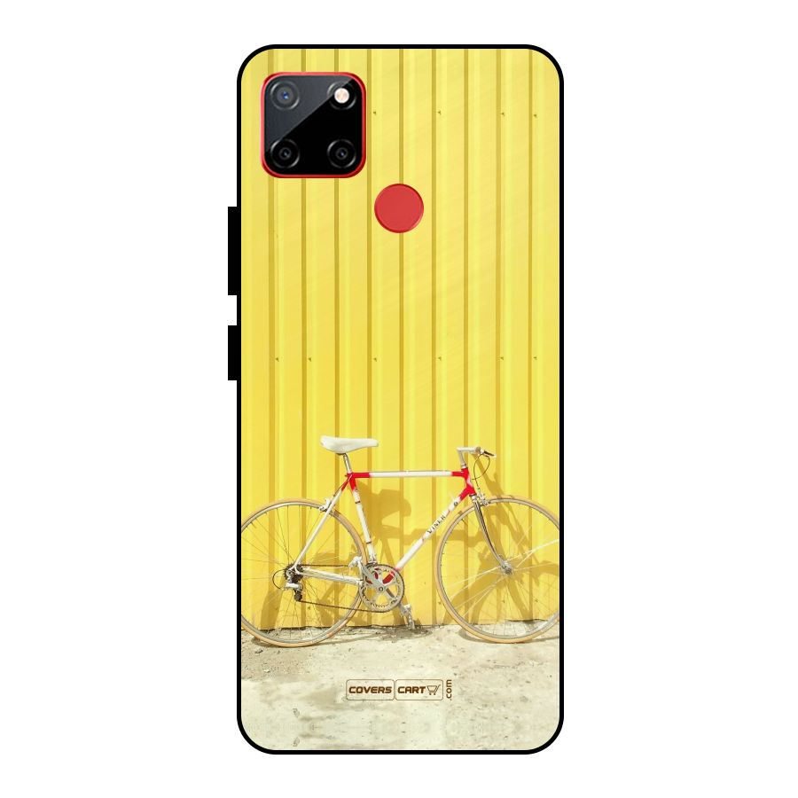 Yellow Cycle Classic Metal Back Case for Realme C12