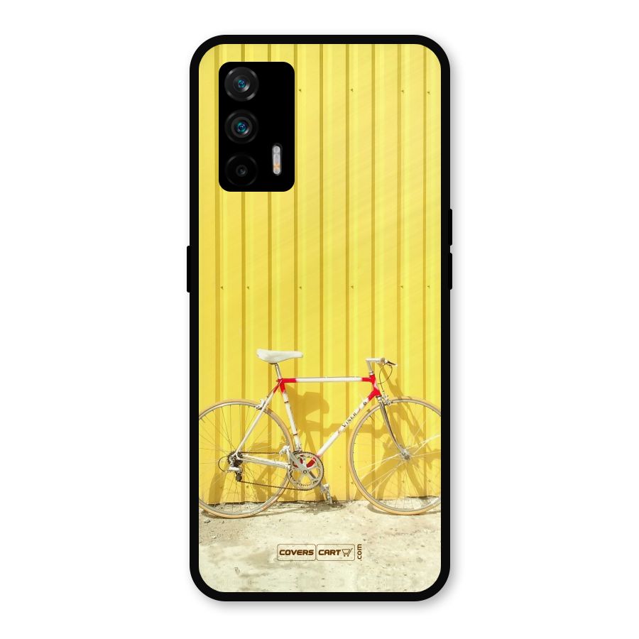 Yellow Cycle Classic Metal Back Case for Realme GT 5G